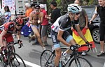 Frank Schleck pendant la dix-neuvi�me �tape du Tour de France 2011